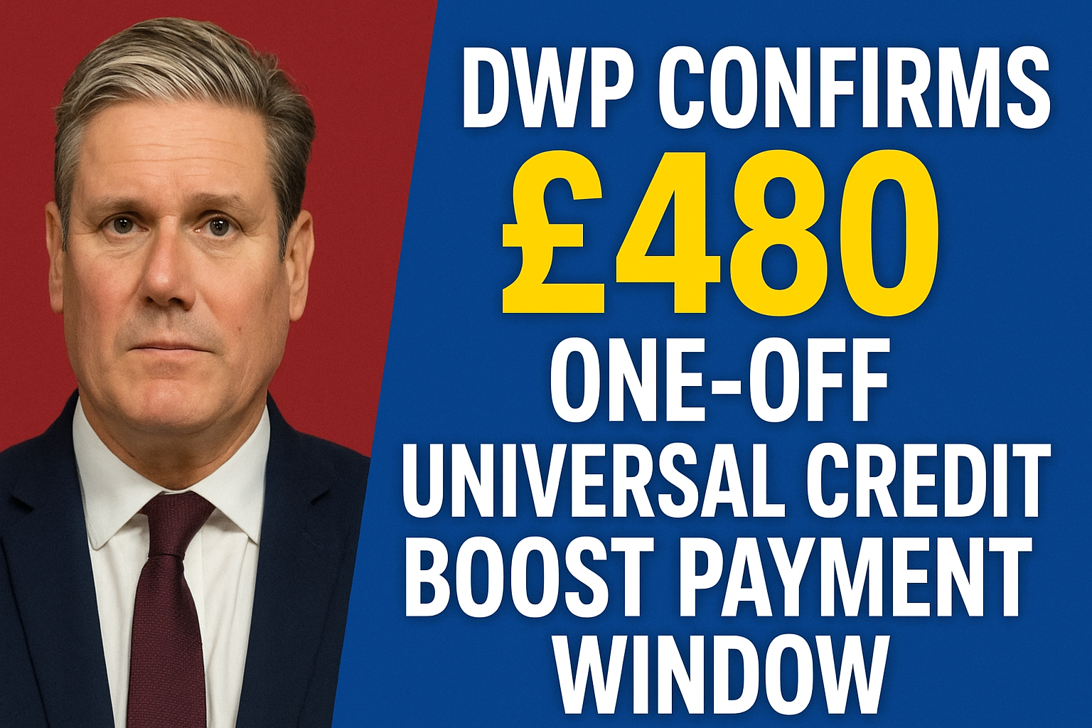 DWP Confirms £480 One-Off Universal Credit Boost Payment Window