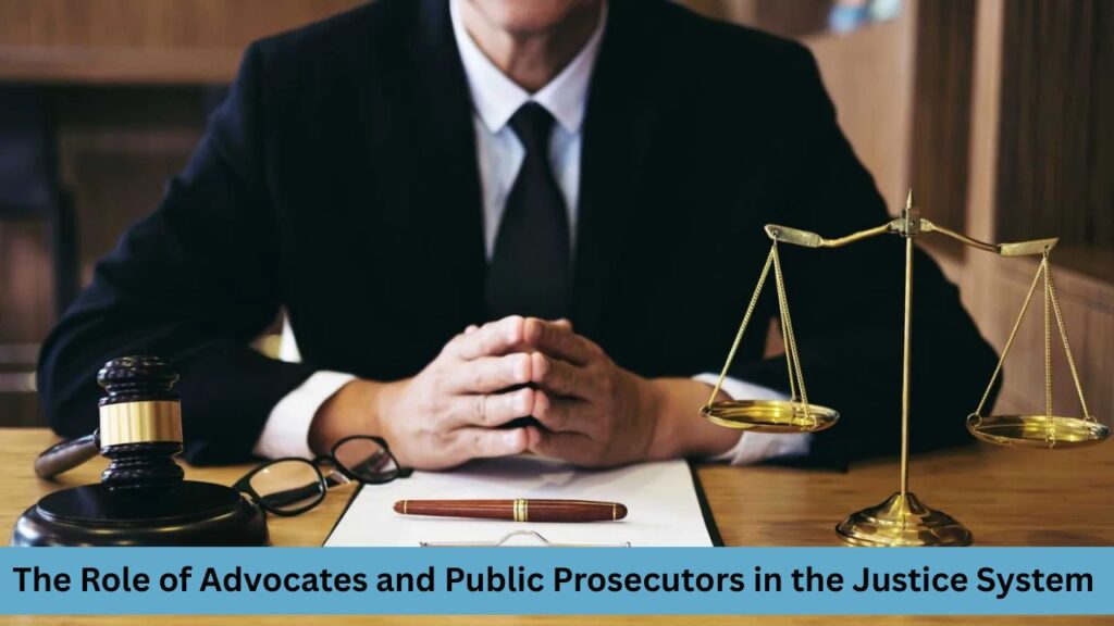 The Role of Advocates and Public Prosecutors in the Justice System