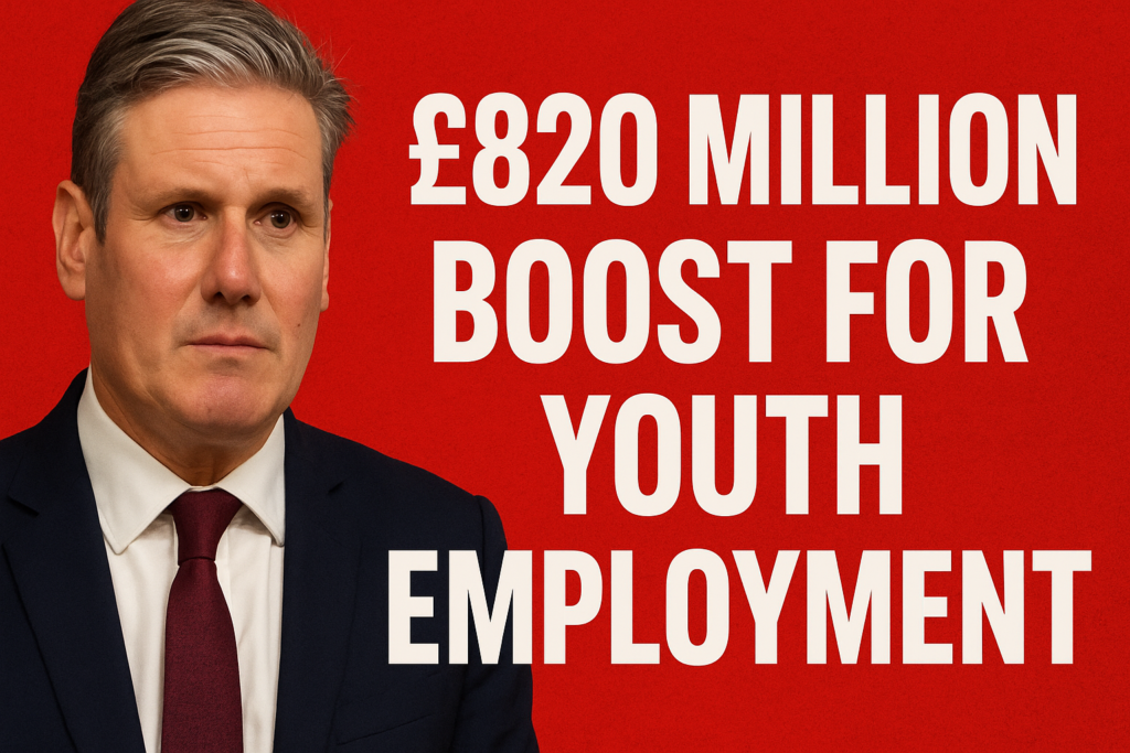 £820 Million Boost for Youth Employment 350K New Work & Training Places to Tackle NEET Crisis