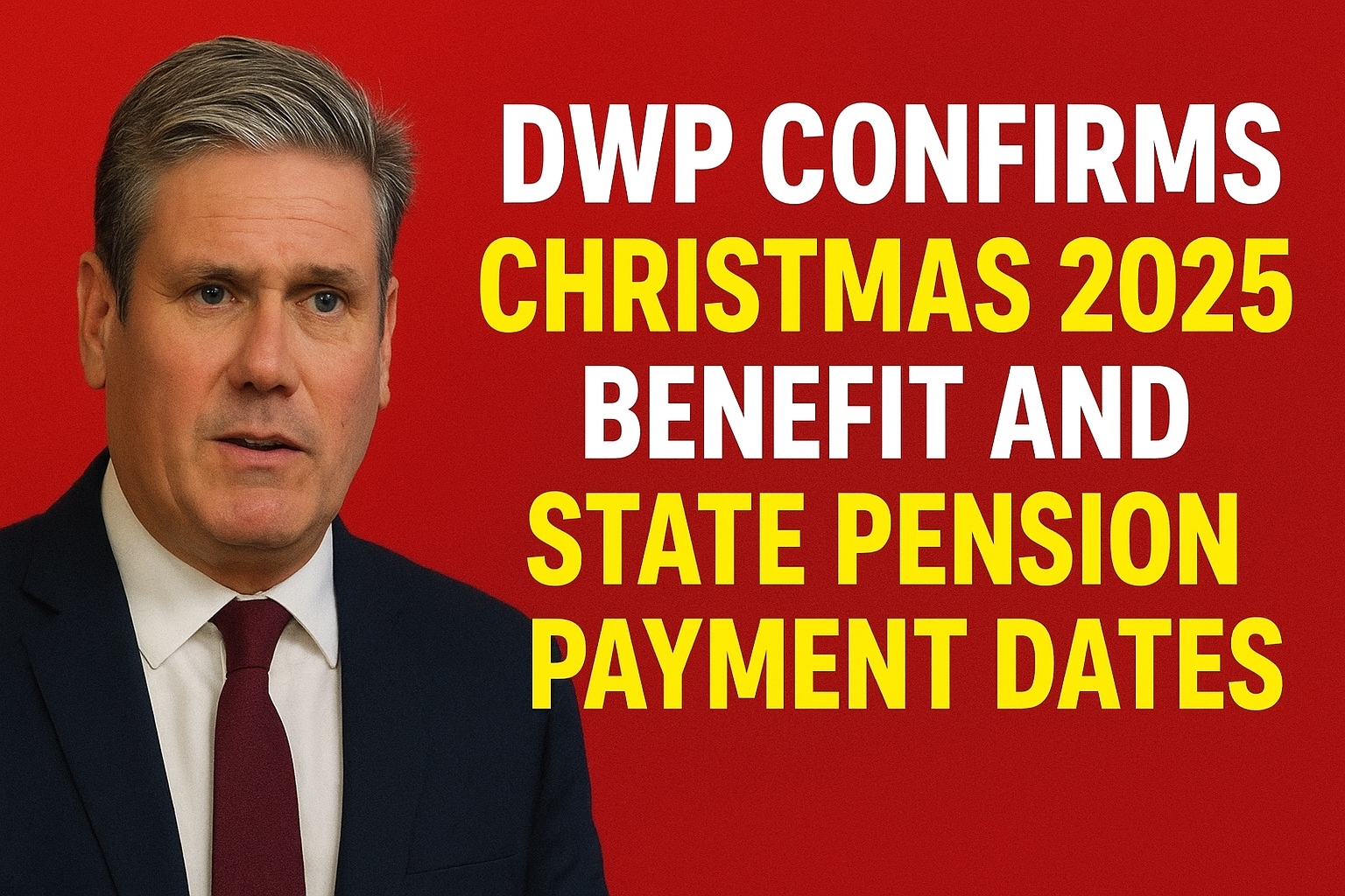DWP Confirms Christmas 2025 Benefit and State Pension Payment Dates