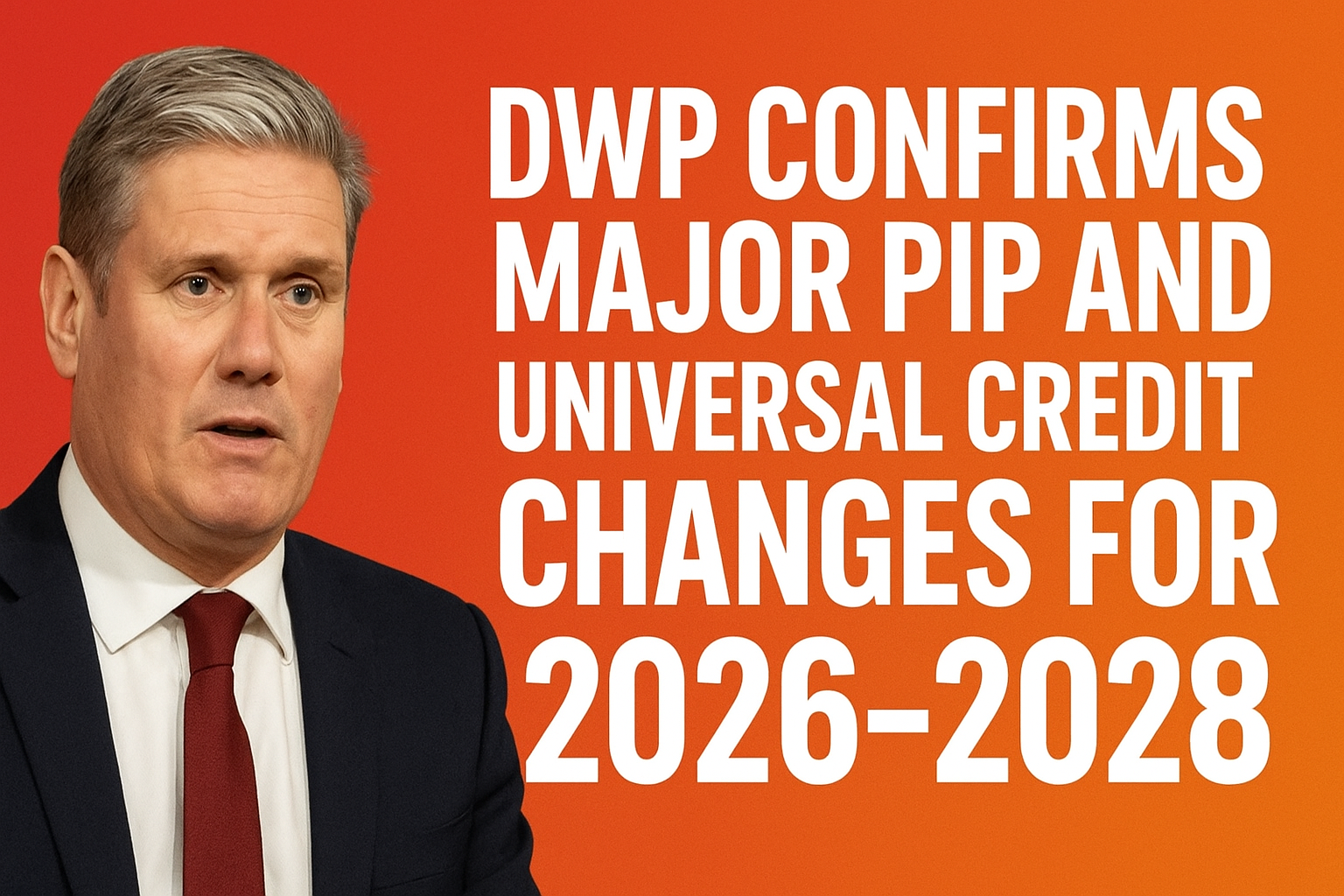 DWP Confirms Major PIP and Universal Credit Changes for 2026–2028