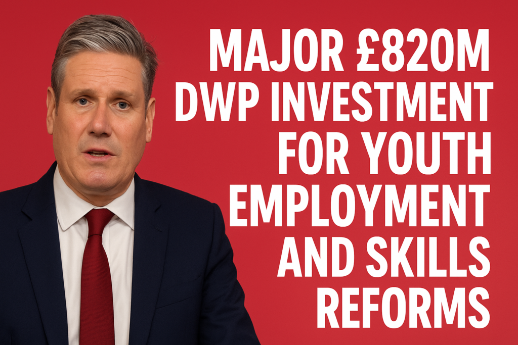 Major £820m DWP Investment for Youth Employment and Skills Reforms