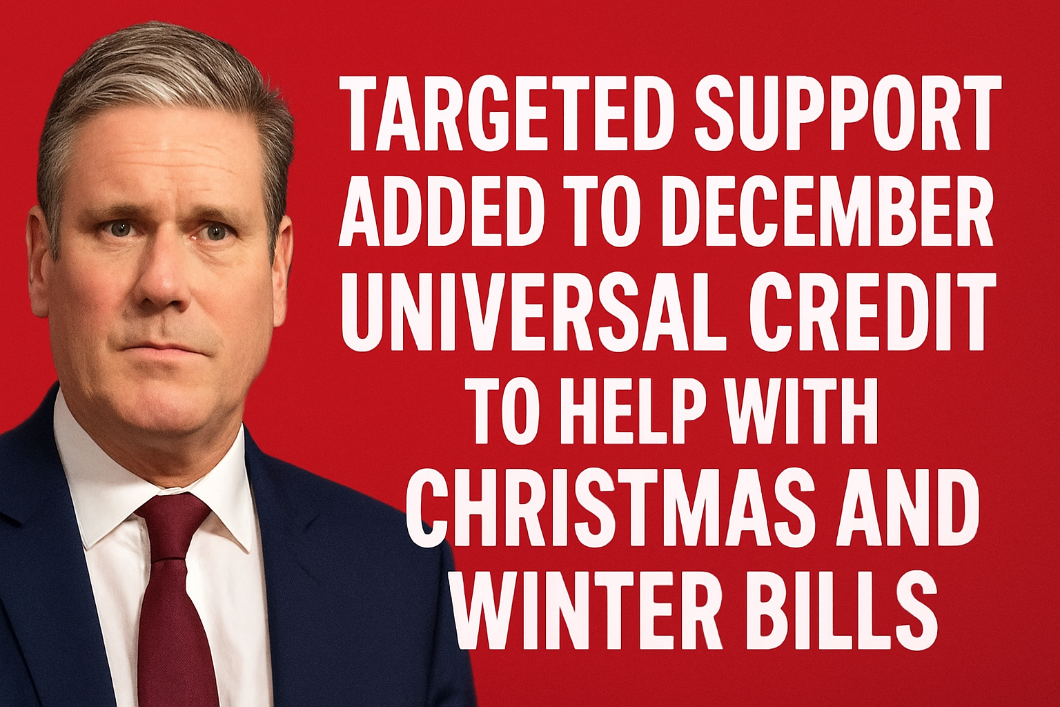 Targeted Support Added to December Universal Credit to Help with Christmas and Winter Bills
