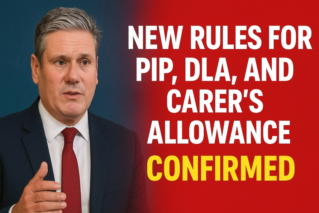 Welfare Reform New Rules for PIP, DLA, and Carer’s Allowance Confirmed