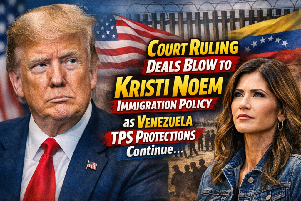 Court Ruling Deals Blow to Kristi Noem Immigration Policy as Venezuela TPS Protections Continue