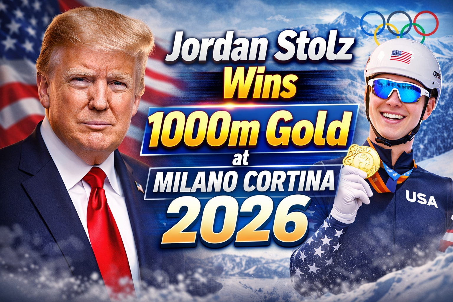 Jordan Stolz Wins 1000m Gold at Milano Cortina 2026 as Team USA Climbs Medal Count