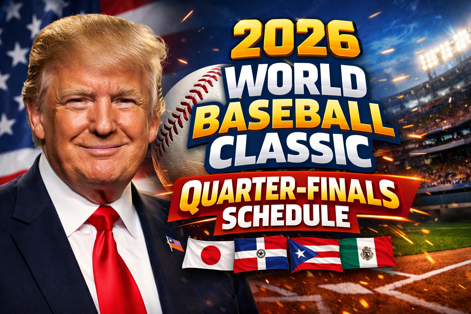 2026 World Baseball Classic Quarter-Finals Schedule United States National Baseball Team vs Canada National Baseball Team Set for Houston Showdown