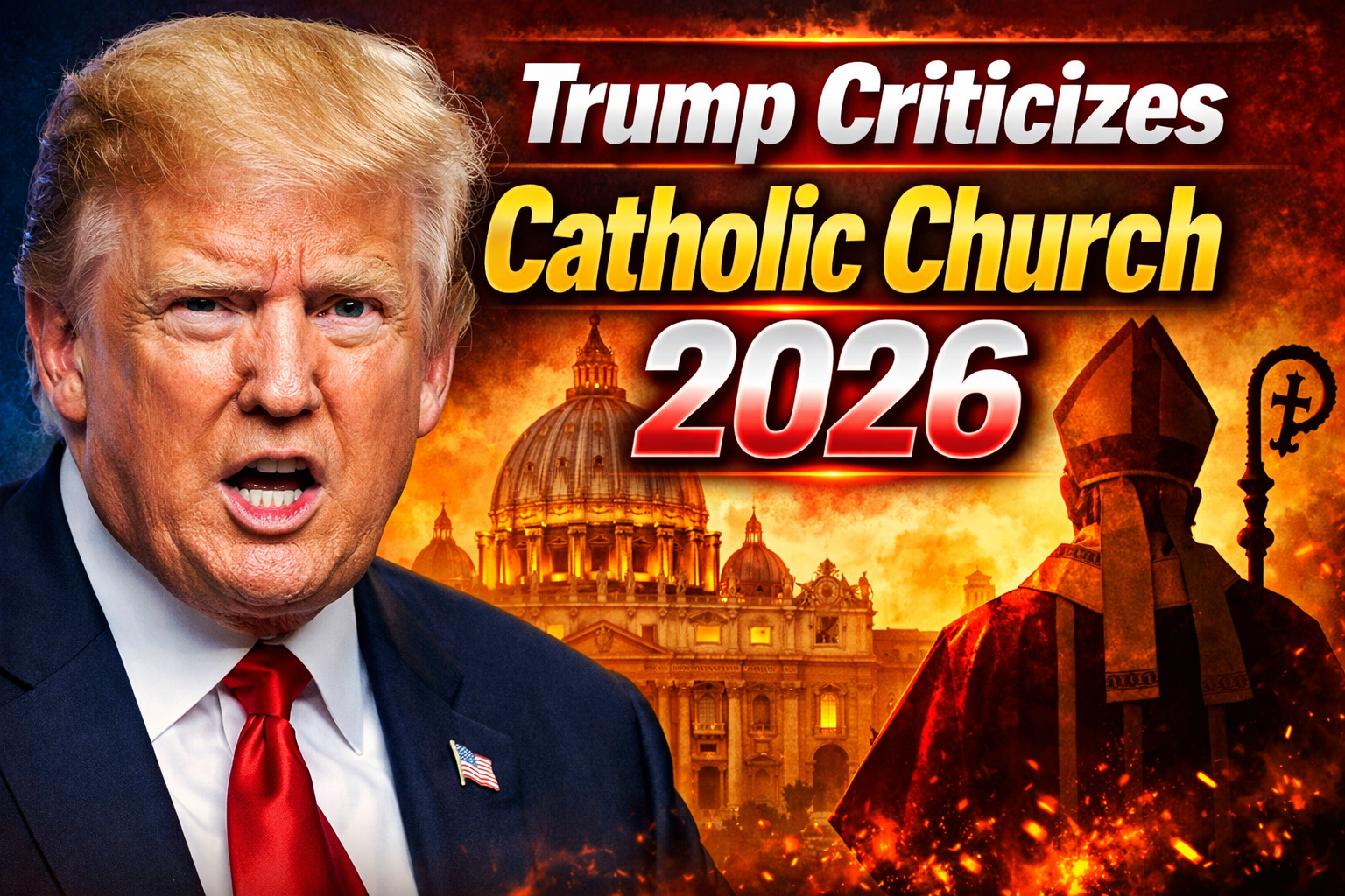 Trump Criticizes Catholic Church 2026 Global Reaction Grows as Pope Leo Responds