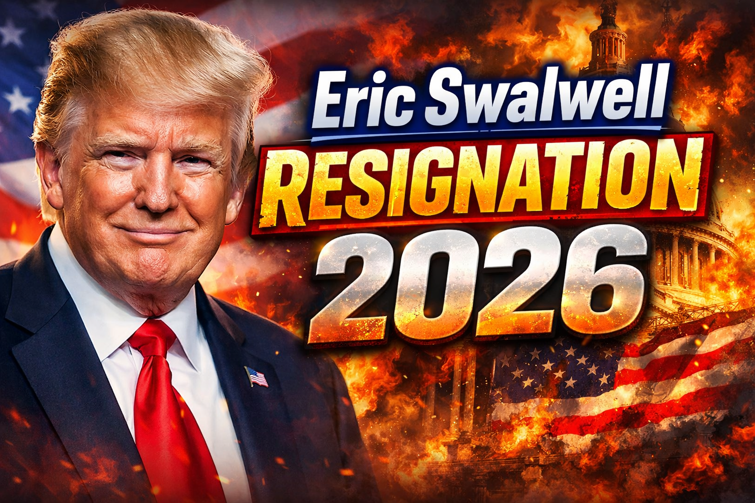 Trump and Swalwell 2026 resignation drama