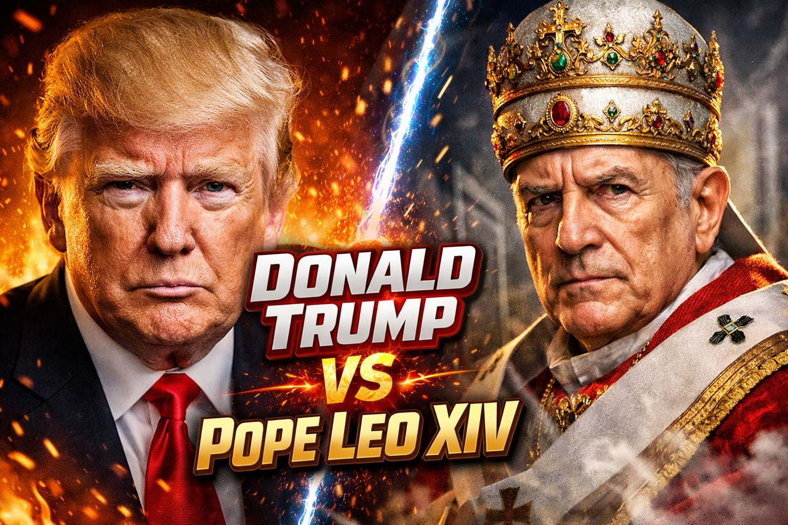 Trump vs Pope Leo XIV showdown