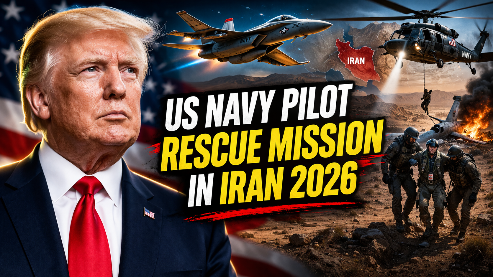 US Navy Pilot Rescue Mission in Iran 2026 Downed Fighter Jet Updates & Middle East Military Operations